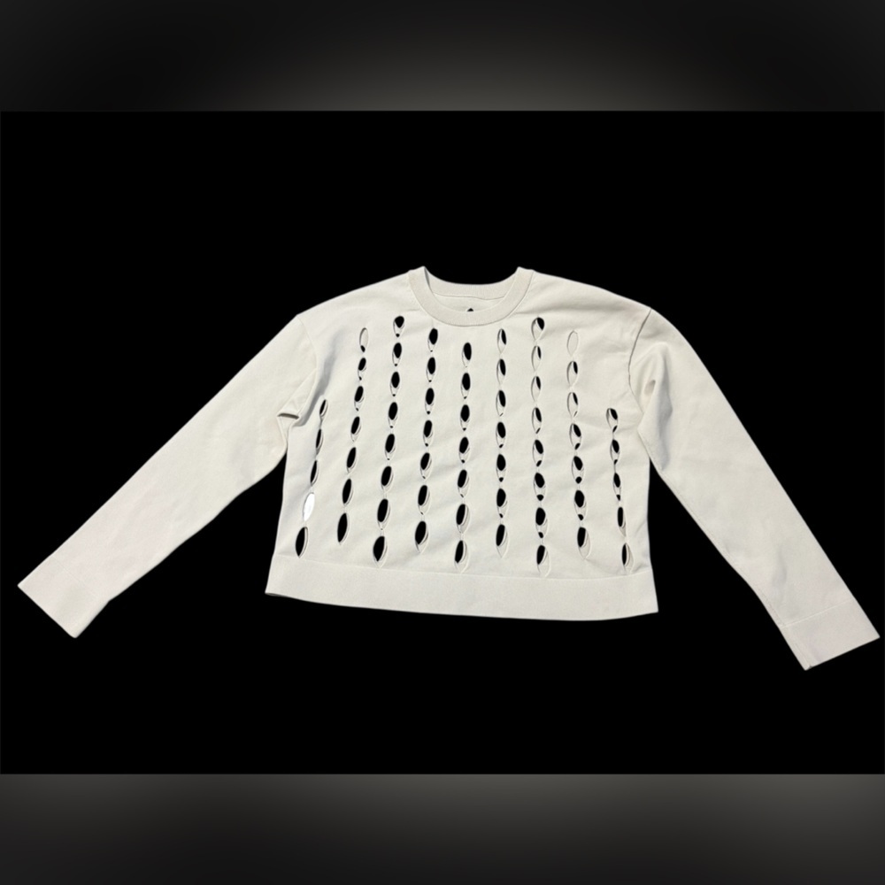 Lululemon Open-Hole Mesh Knit Pullover in Bone - Picture 5 of 7